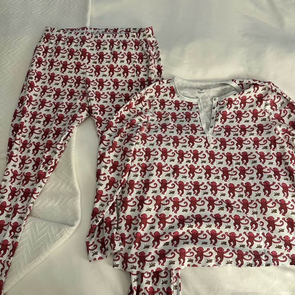 Pink Monkey Roller Rabbit PJs